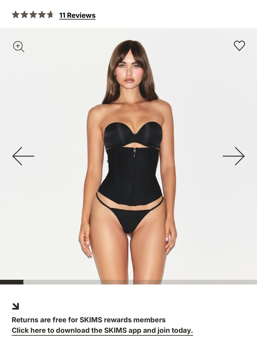 NWT  SKIMS Body Core Sculpt Waist Cincher - Picture 3 of 12